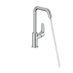 Focus Mitigeur de lavabo 240 bec haut, avec tirette et vidage