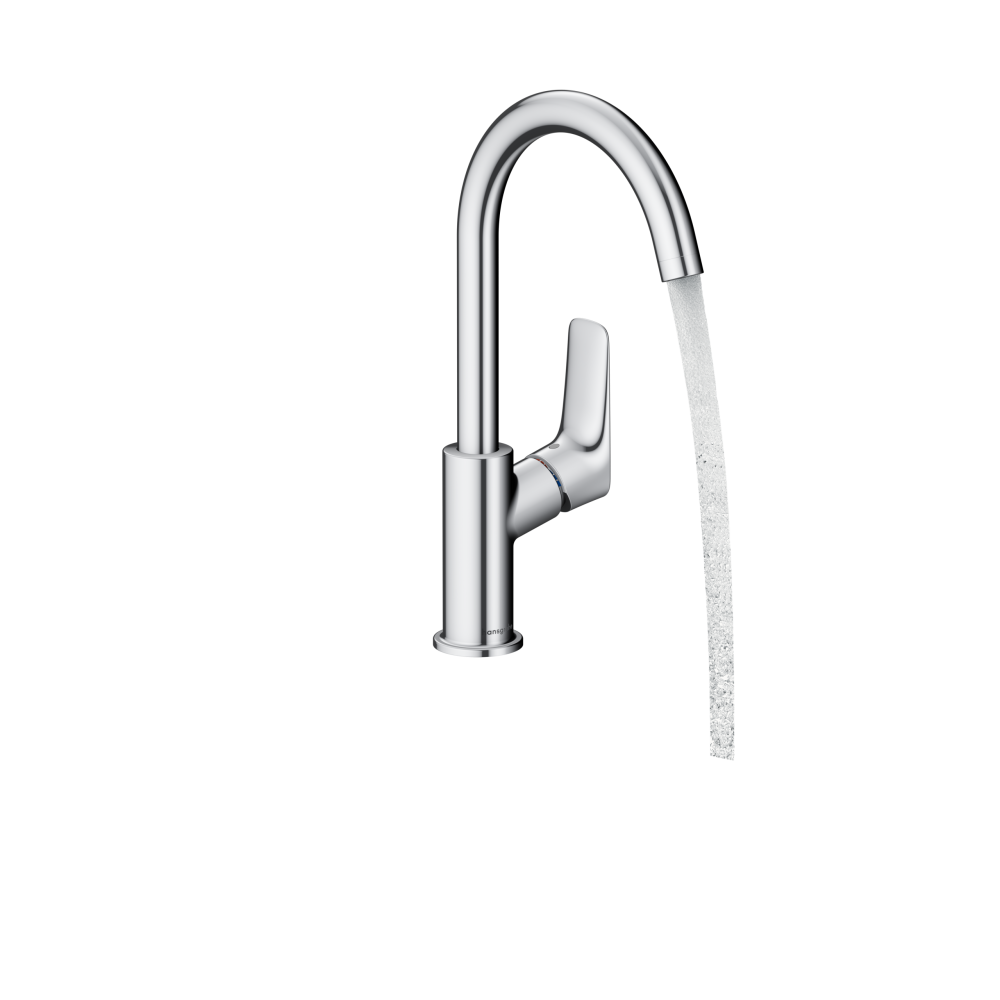 Logis Mitigeur de lavabo 210 bec haut avec tirette et vidage synthétique