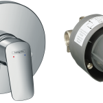 Logis Logis Ensemble Set de finition pour mitigeur douche encastré + corps d'encastrement