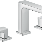 Metropol Mélangeur de lavabo 110, 3 trous poignées manettes, bonde Push-Open