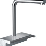 Aquno Select M81 Mitigeur de cuisine 250, avec douchette extractible 2 jets, sBox