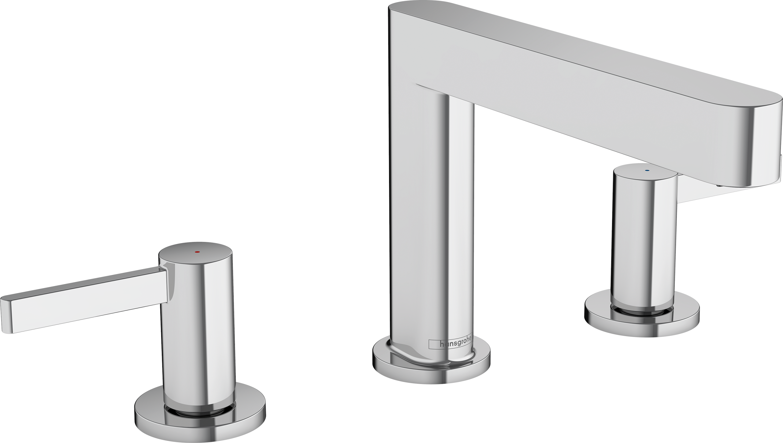 154__hpr03330_tif.png Finoris Mélangeur de lavabo 3 trous 110, bonde clic-clac – Image 1