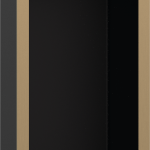 XtraStoris Individual Niche murale 300/150/100 noir mat avec cadre design