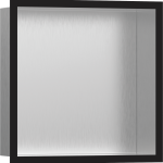 XtraStoris Individual Niche murale 300/300/100 inox brossé avec cadre design