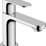 Rebris S Mitigeur de lavabo 80 CoolStart avec tirette et vidage métallique