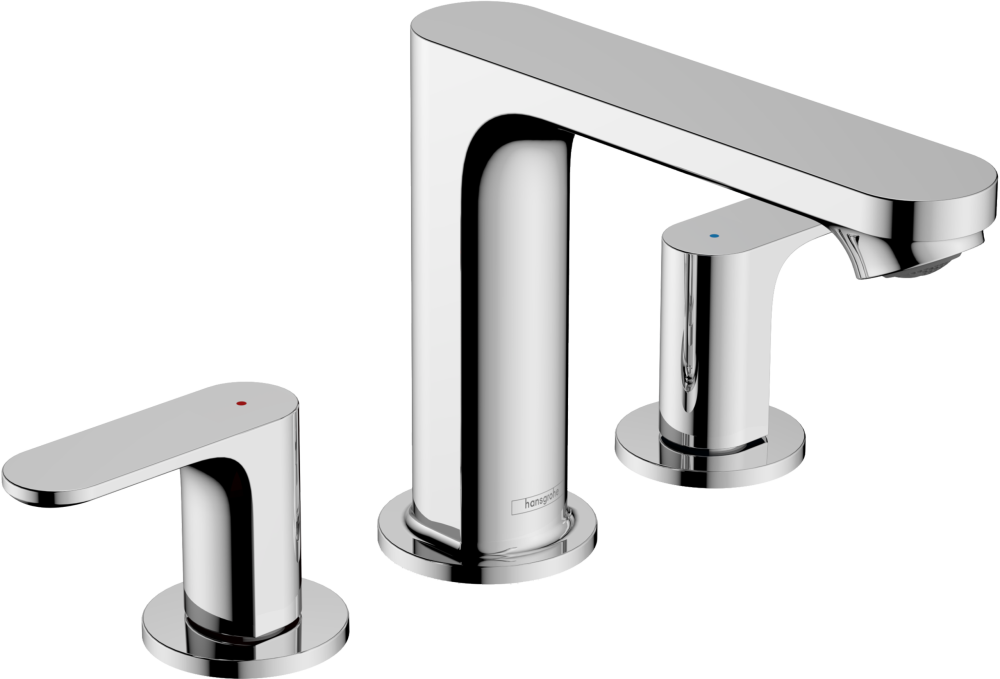 Rebris S Mélangeur de lavabo 3 trous avec vidage