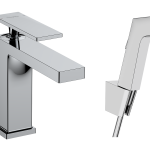 Tecturis E Mitigeur de bidet 110 avec douchette bidette et flexible de douche 160 cm