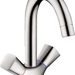 Logis Q Mélangeur de lavabo avec tirette et vidage synthétique