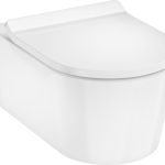 EluPura S Pack WC suspendu 540 sans bride, système de chasse AquaHelix, avec abattant Slim déclipsable QuickRelease et frein de chute SoftClose, SmartClean