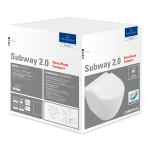 Subway 2.0 Combipack, 480 x 355 x 360 mm, modèle suspendu, avec DirectFlush, Blanc