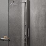 Line Stone Large, colonne de douche effet pierre