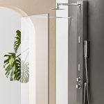 Line Stone Small, colonne de douche effet pierre