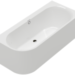 Oberon 2.1 Baignoire murale pour installation en angle à droite